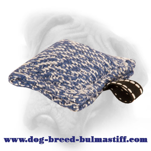 Bullmastiff Puppy Training French Linen Bite Tug with a Small Loop