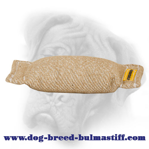 Pocket Lightweight Jute Bite Tug for Bullmastiff Puppy Training