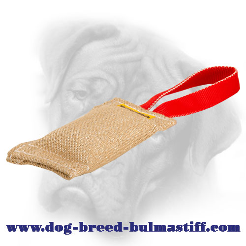 Quality Jute Bullmastiff Bite Tug for Puppy Biting Skills Development
