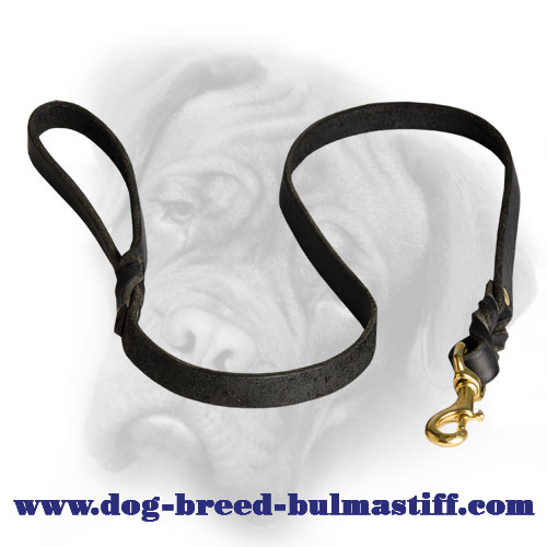 Handcrafted Top Quality Leather Leash for Bullmastiff