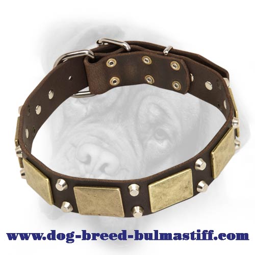 Bullmastiff Chic Hand-crafted Leather Dog Collar