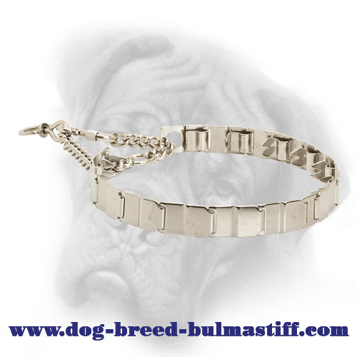 Stainless Steel Neck Tech Pinch Prong Collar for Bullmastiff Breed - 24 inch (60 cm)