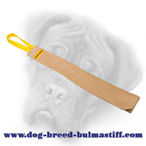 Bullmastiff bite rag made of jute for prey drive training - Click Image to Close