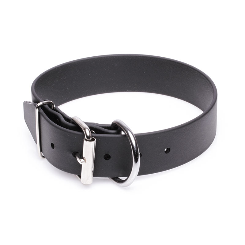 Extra Wide Black Biothane Bullmastiff Collar