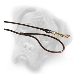 Comfortable Bullmastiff leash with round handle