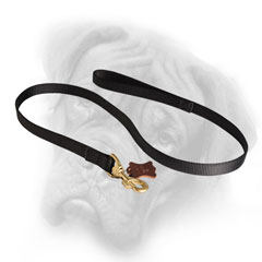 Feature-rich nylon Bullmastiff leash